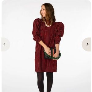 Clare V - Brigitte Dress - Black & Poppy, XS